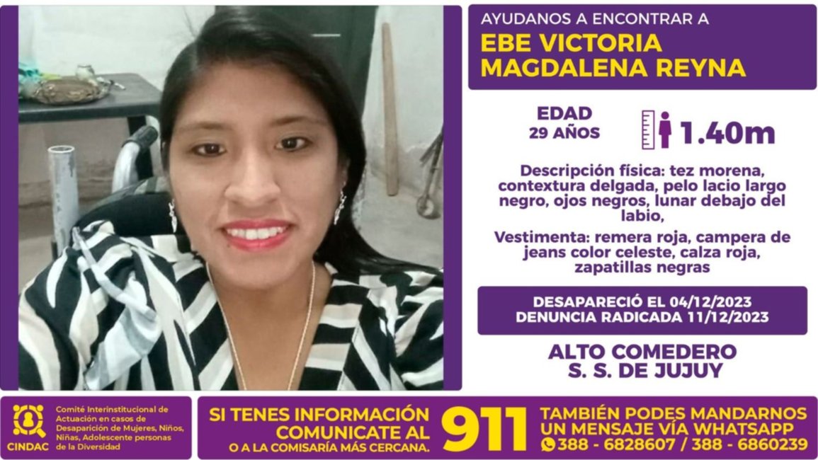 Intensa búsqueda de una mujer desaparecida