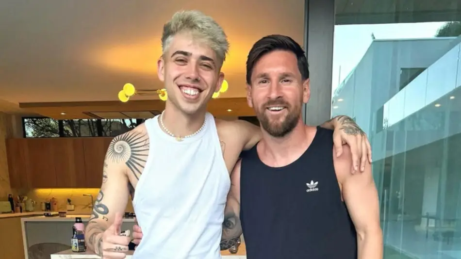 Luck Ra visitó a Lionel Messi en su casa de Rosario
